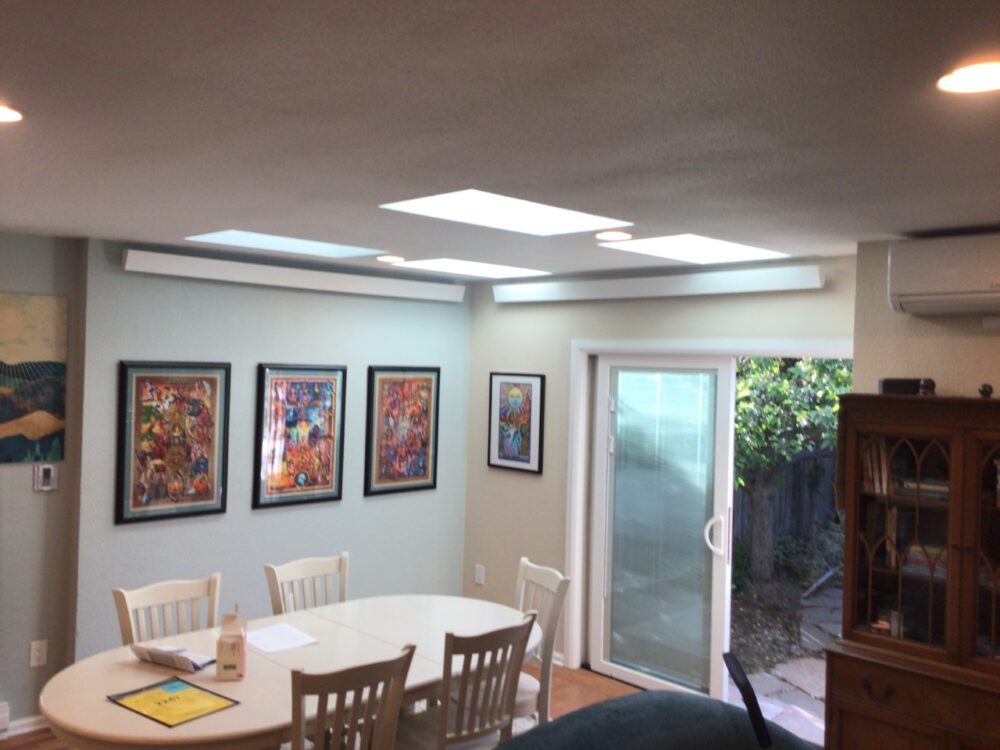 Comfort Cove radiant heater install dining area- from Eric