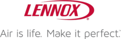 Lennox 'Air is Life. Make it perfect' logo