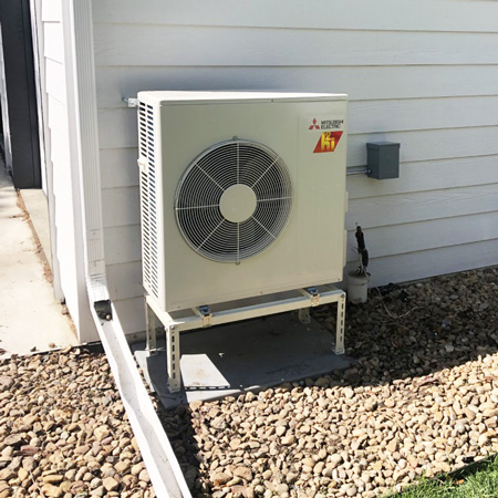 Mitsubishi Condenser Installation - Save Home Heat