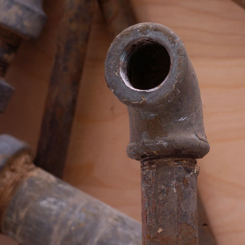 Old Lead Water Pipe - Save Home Heat