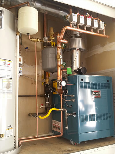 Hot Water Residential Boiler Installation