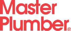 Master Plumber Logo - red